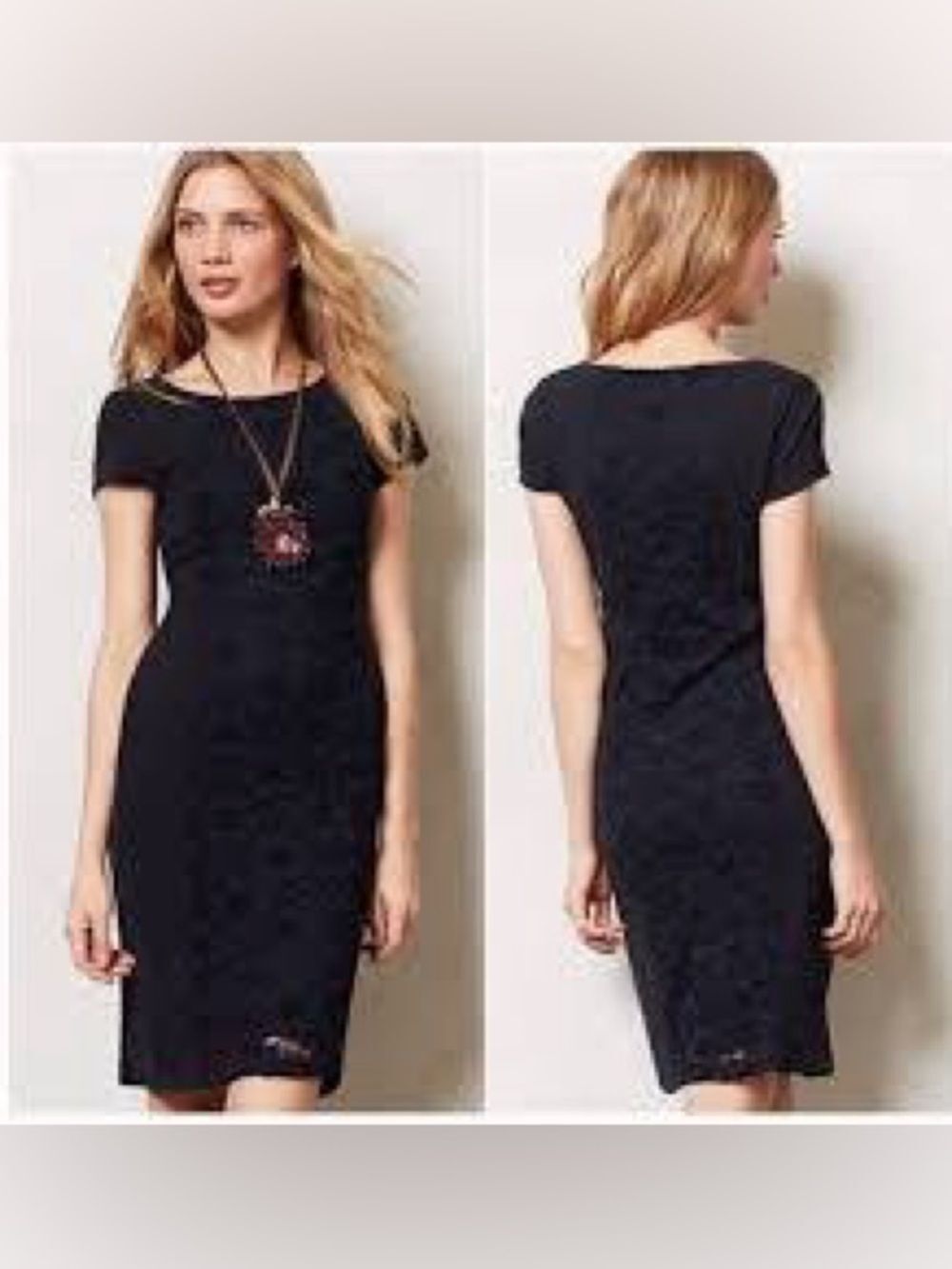 Moulinette Soeurs Navy Dress, Anthropologie M